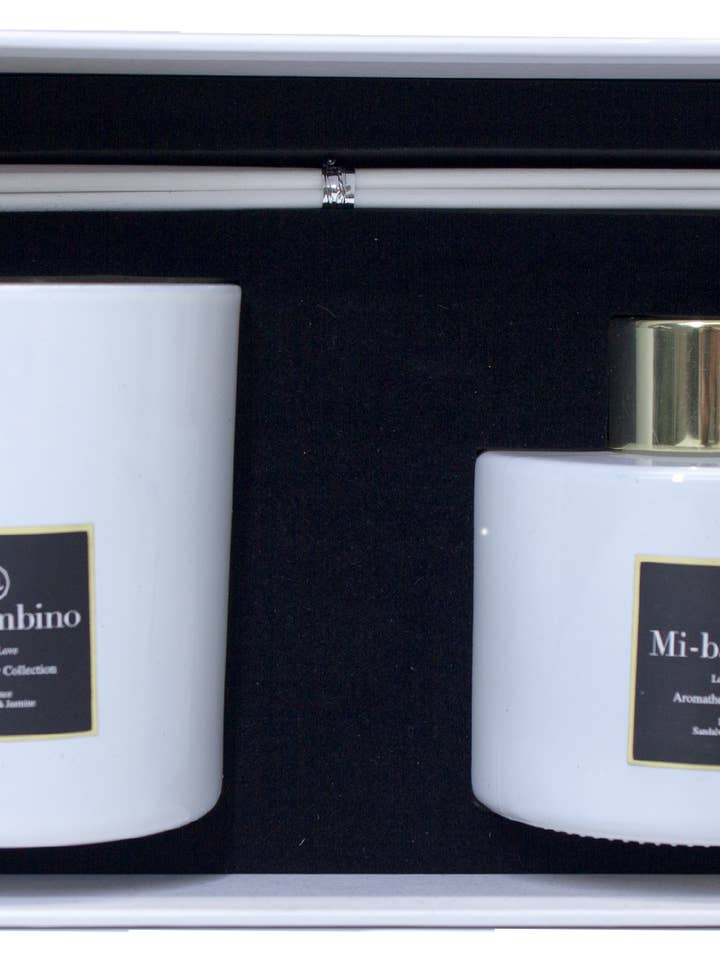 Love is Love - Aromatherapy Candle & Diffuser Set for wholesale by Mi-Bambino London