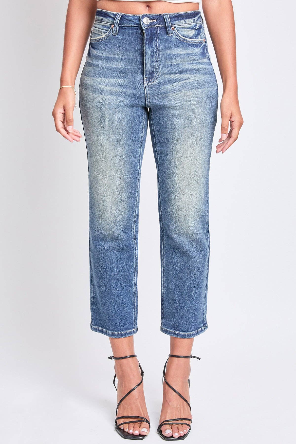 YMI - Wholesale Jeans - Women's - Luxe High Rise Vintage Stretch Straight Leg Jeans-P0271600