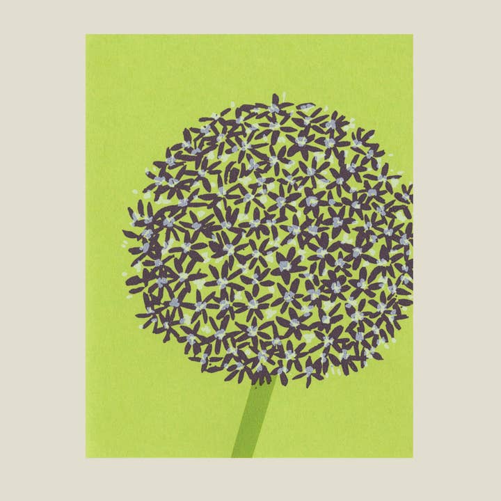 Allium card for wholesale by Kinaloon