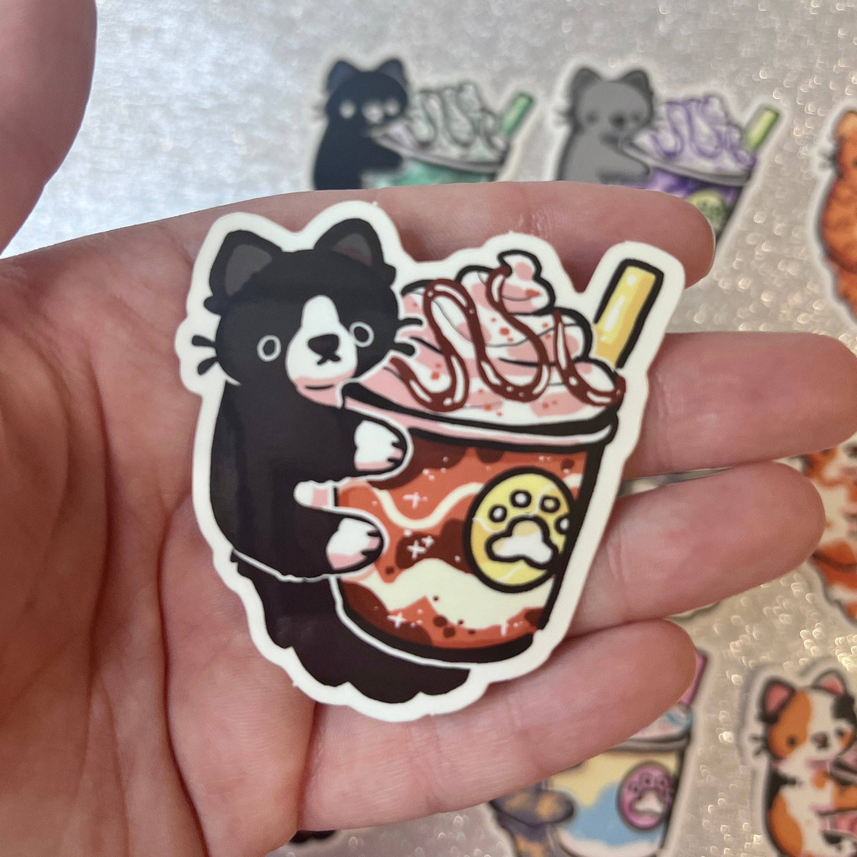 Woolblossom - Wholesale Sticker - Kitty Frappe ~ Stickers2
