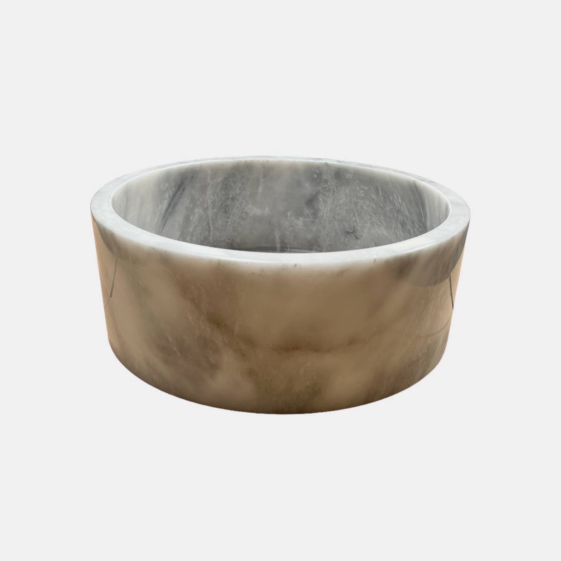 Heaven Spring Ltd – wholesale Bathroom side table – White Marble Bathroom Wash Basin1