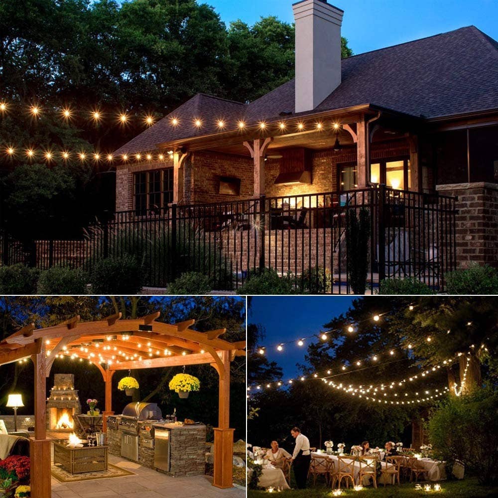 YI LIGHTING LLC - Wholesale String Lights - 25FT 25-Bulb Outdoor String Lights with 5W G40 Globe Bulbs2