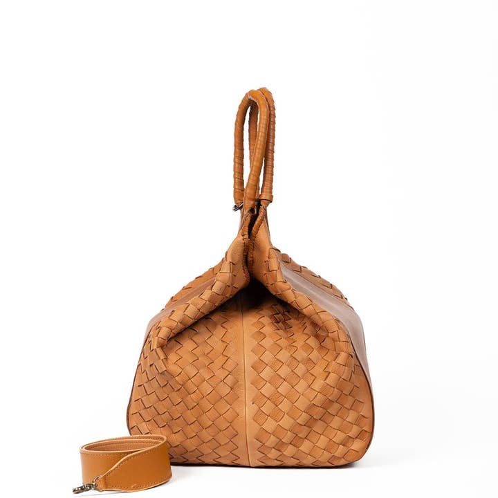 Deux Mains: Haiti Fair Trade - Wholesale Tote Bag - Women's - All Day Leather Tote4