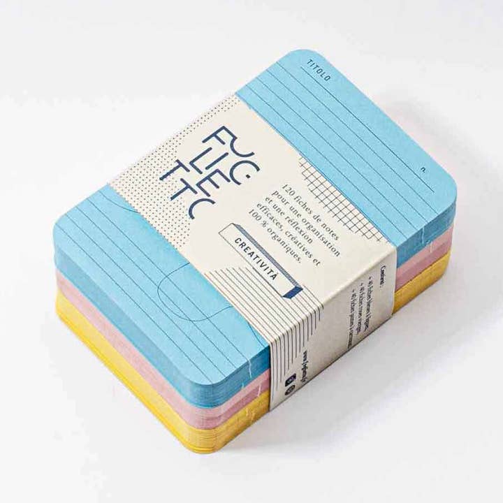 Creatività - Deck of A7 memo cards for wholesale by Foglietto