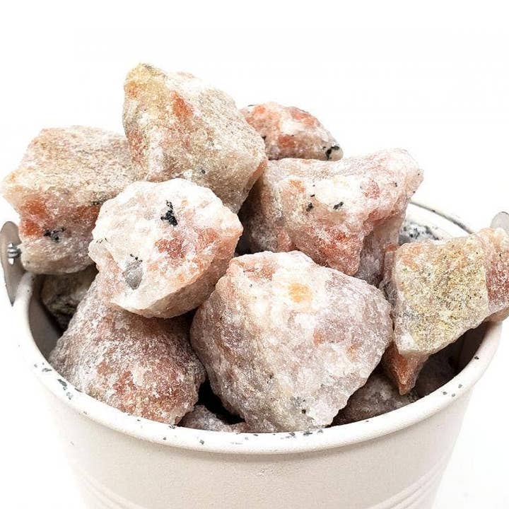 1 Kilo - Sunstone Raw Natural Stone (2.2 lbs) for wholesale by GREENROOTS USA LLC