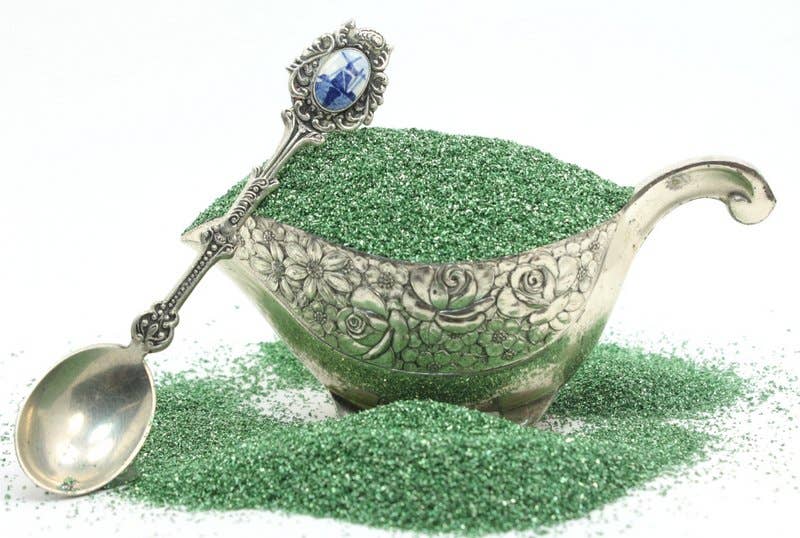 Skov Grøn Forest Green-Sparkly Tysk Glas Glitter- Fin 90 grus, 25g for engroshandel på Faire2