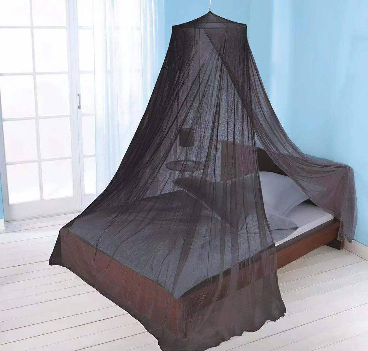 ShopBobbys – Cama Canopy - Crianças e bebés por atacado – Conjunto de Cama Mosquiteira Elegante Just Relax Elegant Mosquiteiro, Preto, Twin-Full5