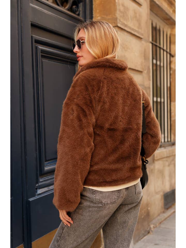 Attrait Paris - Wholesale Jacket - Women's - Jacket with faux fur collar1