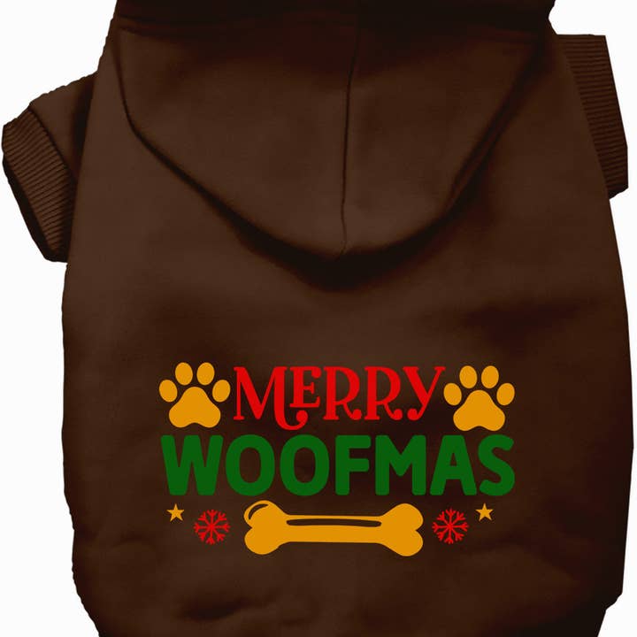 Glædelig Woofmas jule kæledyrshættetrøje for engroshandel hos As You Wish Apparel