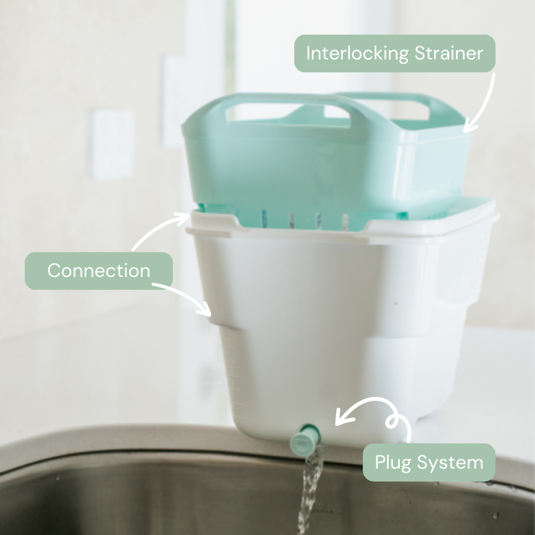 Strucket - Wholesale Laundry Basket - Strucket 4.5L Mini Strainer Bucket with Lid - 8 Pack - Sand1