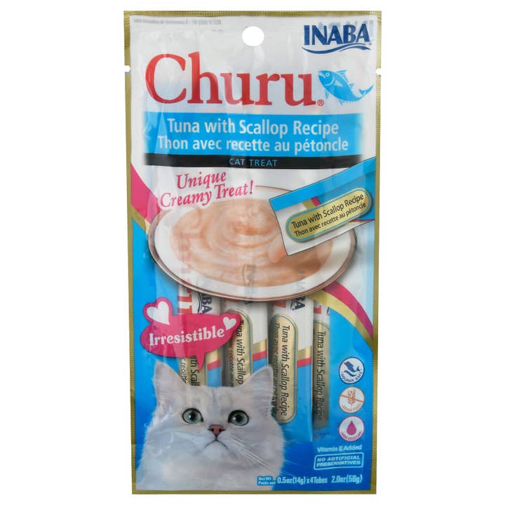 Inaba - Cat Churu Puree Tuna Scalp - Case of 8-2 ounces for wholesale by Everyday Supply Co