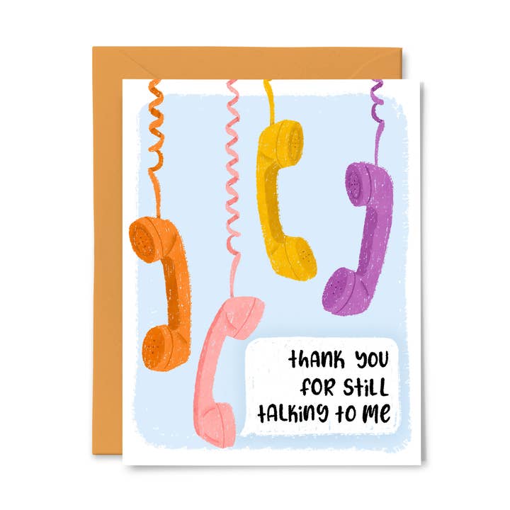 Tack för att du fortfarande pratar med mig - Vänskapskort för wholesale av Paper Bunny Press