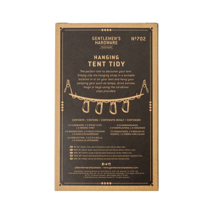 Gentlemen's Hardware - Wholesale Sporting Accessories - Hanging Tent Tidy3