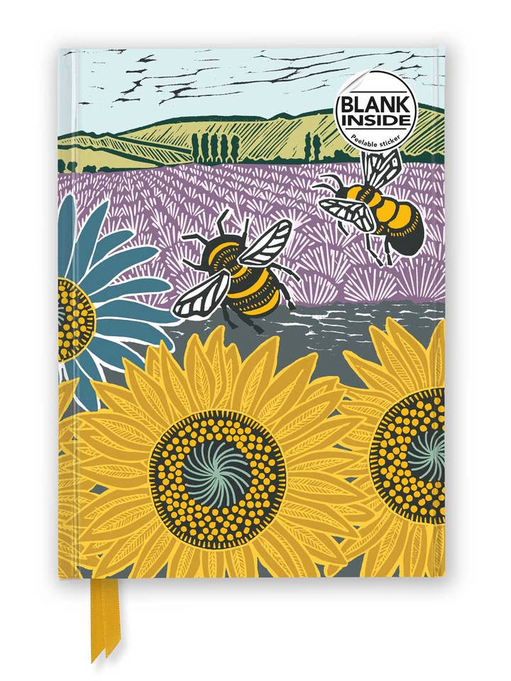 Kate Heiss: Sunflower Fields Blank Journal for wholesale by Texas Bookman
