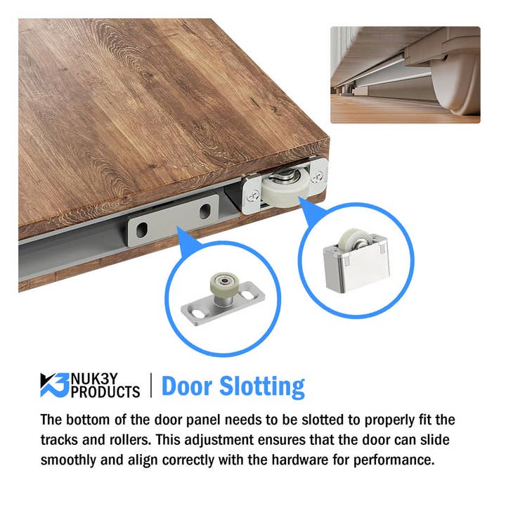 Nuk3y - Wholesale Knob/Pull - Nuk3y Concealed Sliding Door Hardware with Soft Close4