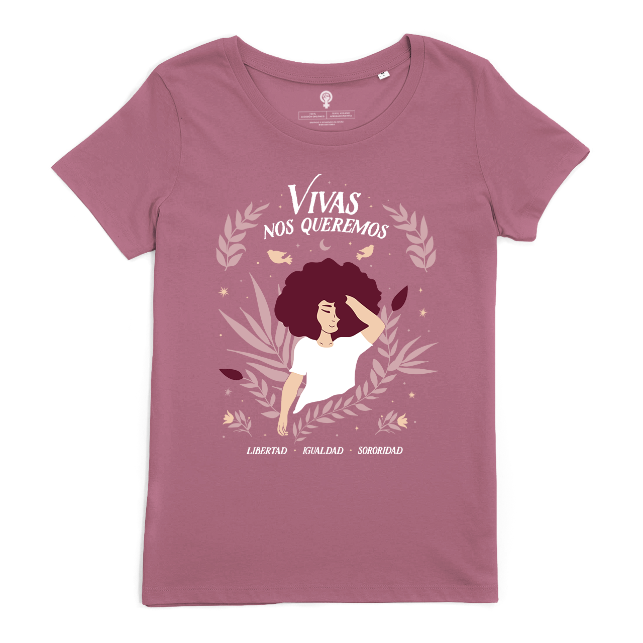 FEM – wholesale Screen printed t-shirt – Women′s – Vivas we love each other 💪💜2