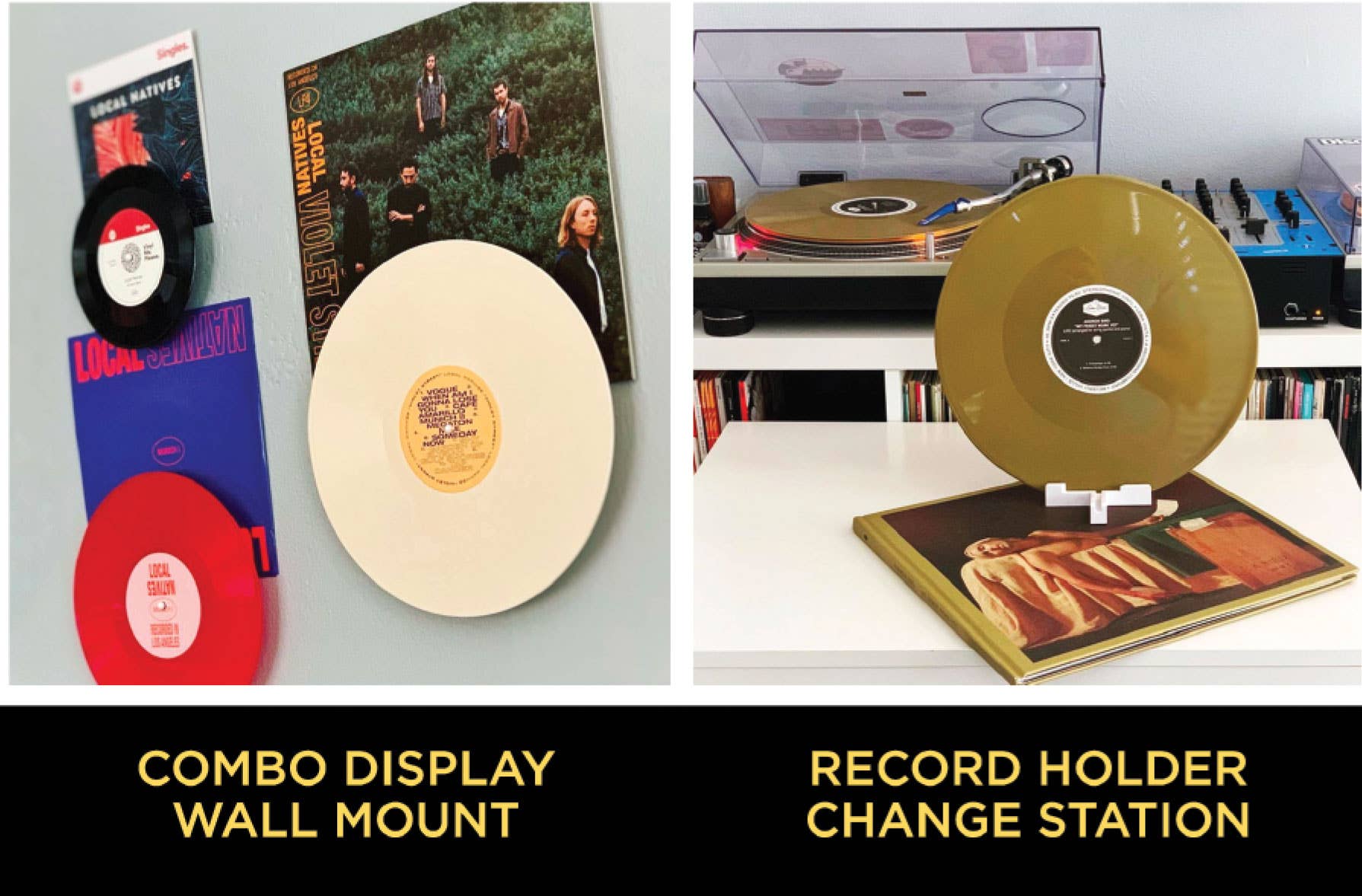 Record Props® - Venta al por mayor Papel pintado 3D - Exhibidor para discos de vinilo Record Props® (paquete de 30)10