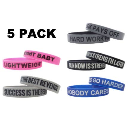 Hype Wristbands - Wholesale Wristband - Motivational Wristband Variety Pack