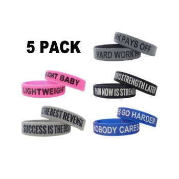 Silicon Motivational Wristband – Never Settle Athletic Apparel