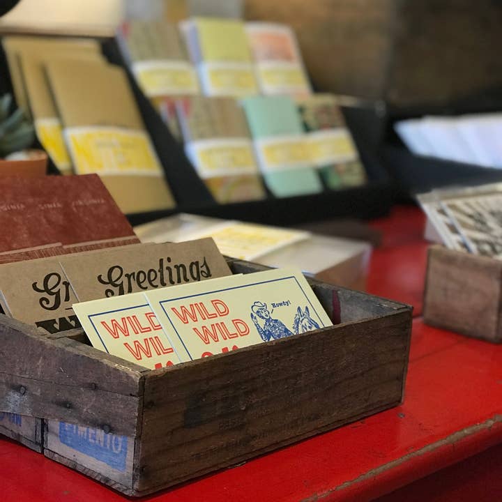 Base Camp Printing Co. - Wholesale Postcard - Howdy! Wild Wild West Virginia - Letterpress Postcard2