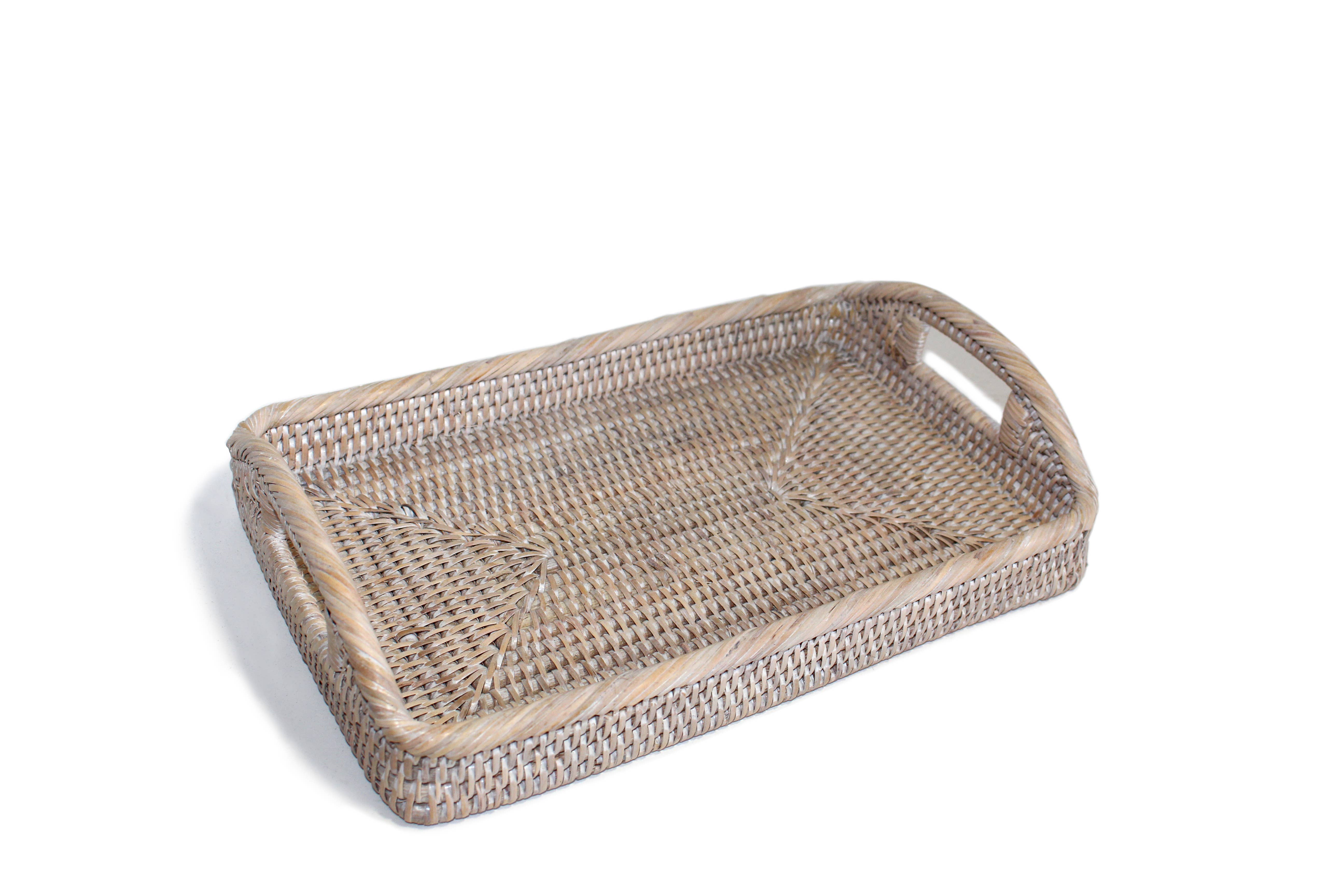 Matahari - Vente Plateaux de service - Petit plateau de matinée rectangulaire 12x8x2,25'H4