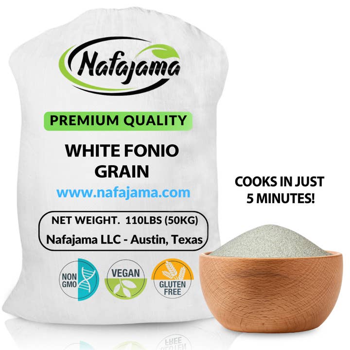 Nafajama - Wholesale Whole Grains - Nafajama Premium White Fonio Grain -1 Pallet(2200 lb)