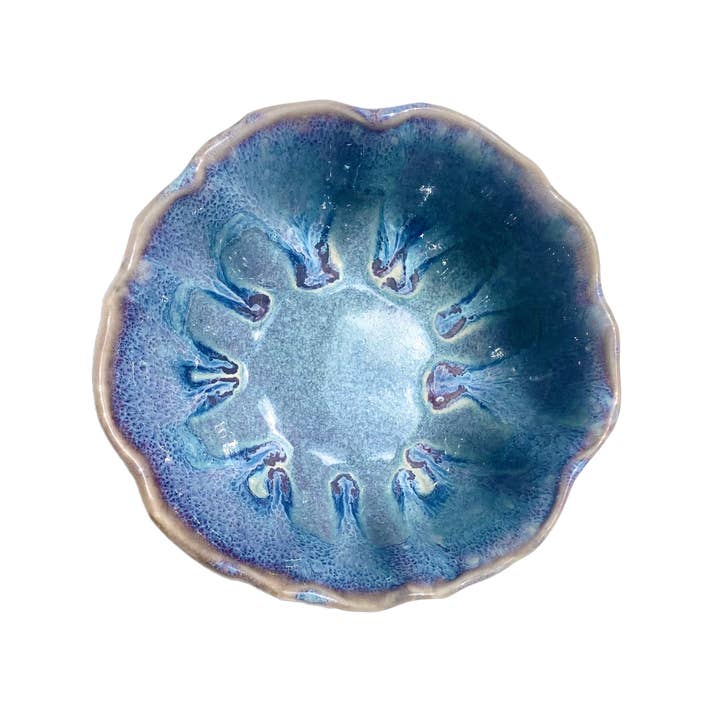 Small Rippled Bowl - Stoneware Pottery for wholesale by Bay Pottery