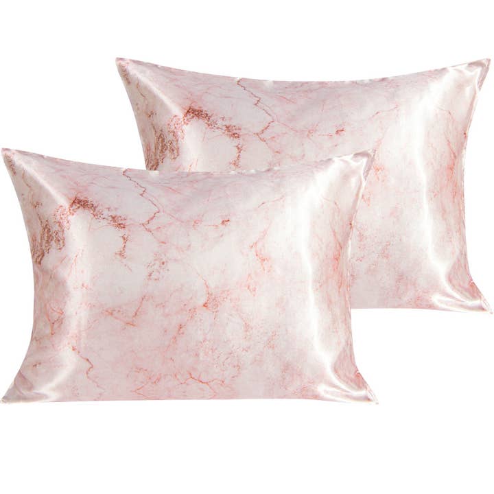 Bay & Loom - Wholesale Bedding Pillowcase/Sham - 2 Pack Silk Satin Pillowcases with Envelope Closure9