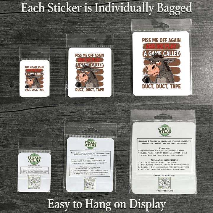 Sticker Atlas - Wholesale Sticker - Piss Me Off Again sticker3