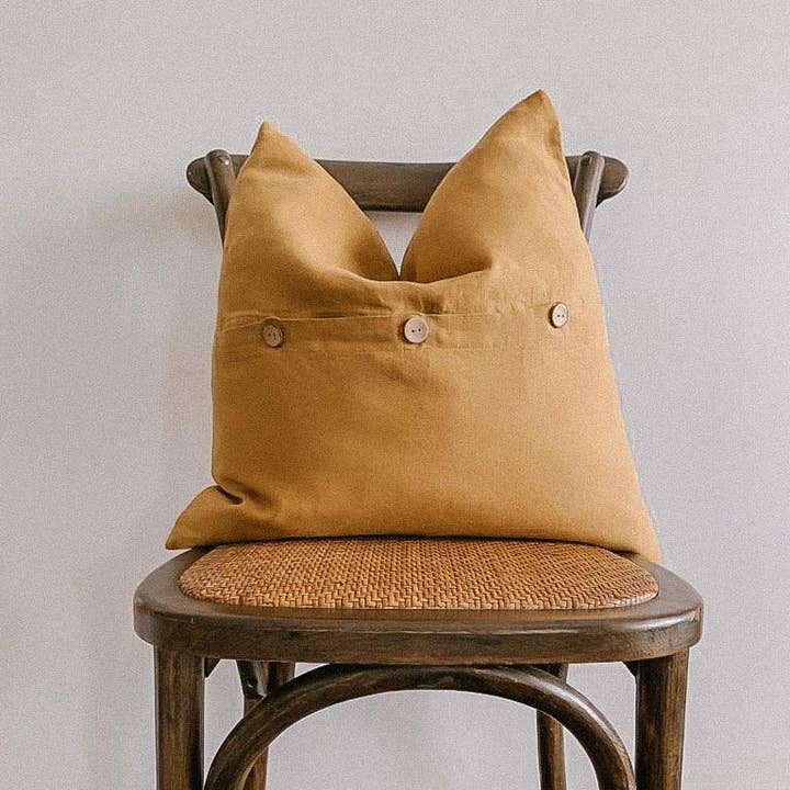 Linen Cushion - Mustard and other Purchase Wholesale mustard gray. Free Returns & Net 60 Terms on Faire trending on Faire.