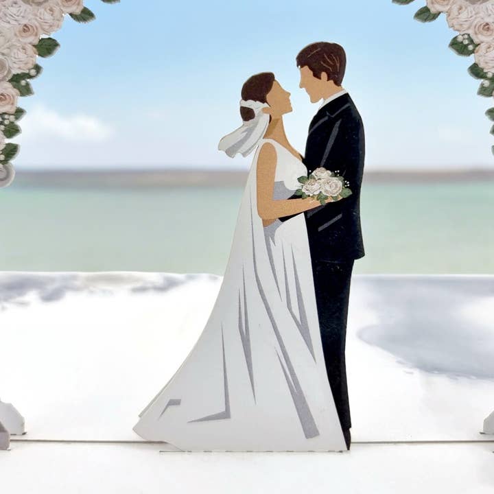 Cartão Pop Up 3D do Dia do Casamento por atacado de Color Pop Cards