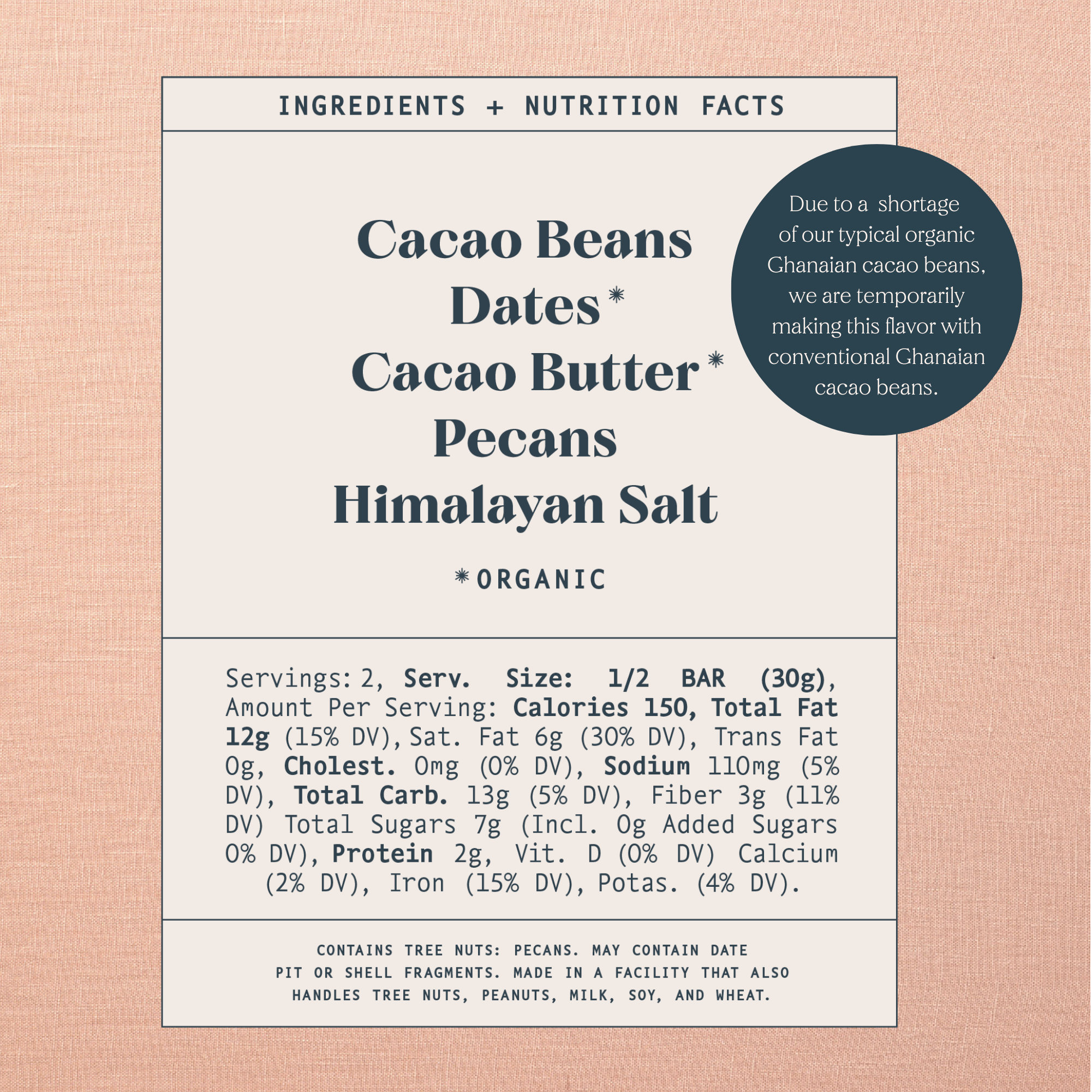 Spring & Mulberry - Wholesale Chocolate Bar - Pecan Date Date-Sweetened Dark Chocolate4