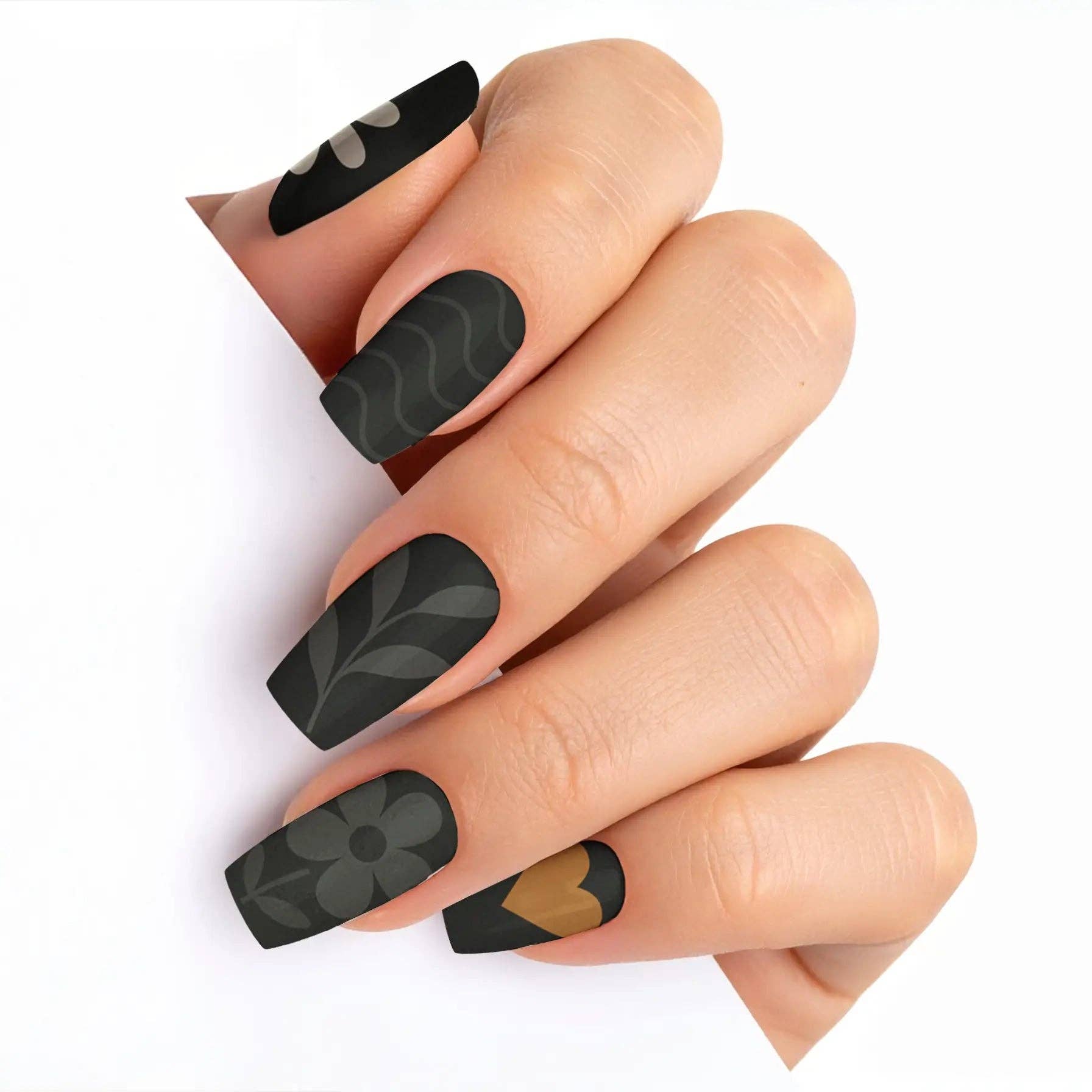 FYNE BODY - Wholesale Press-on/fake nails - Midnight Sunbeam Black Summer Press-On Nails89