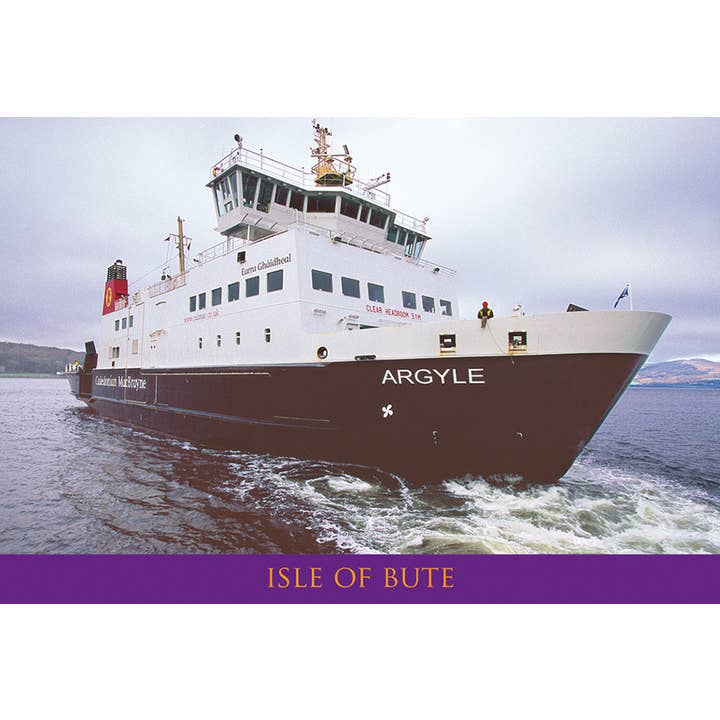 Cartolina piccola Isle of Bute per la vendita all'ingrosso da parte di Island Blue Publishing