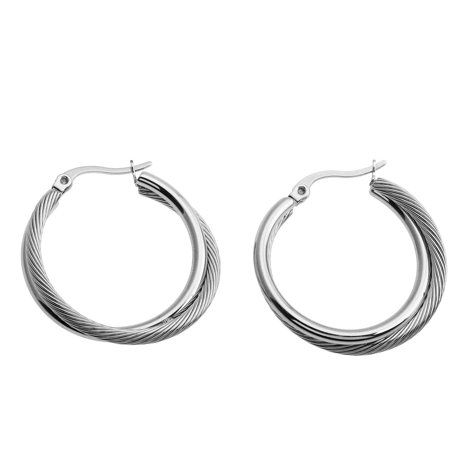 HACKNEY NINE – wholesale  – SAJAN Double Hoop Silver Earrings6