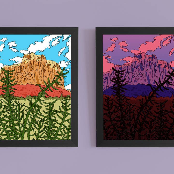 Brianna Gardocki Art - Wholesale Art Print - Ghost Ranch Landscape Day New Mexico Art Print1