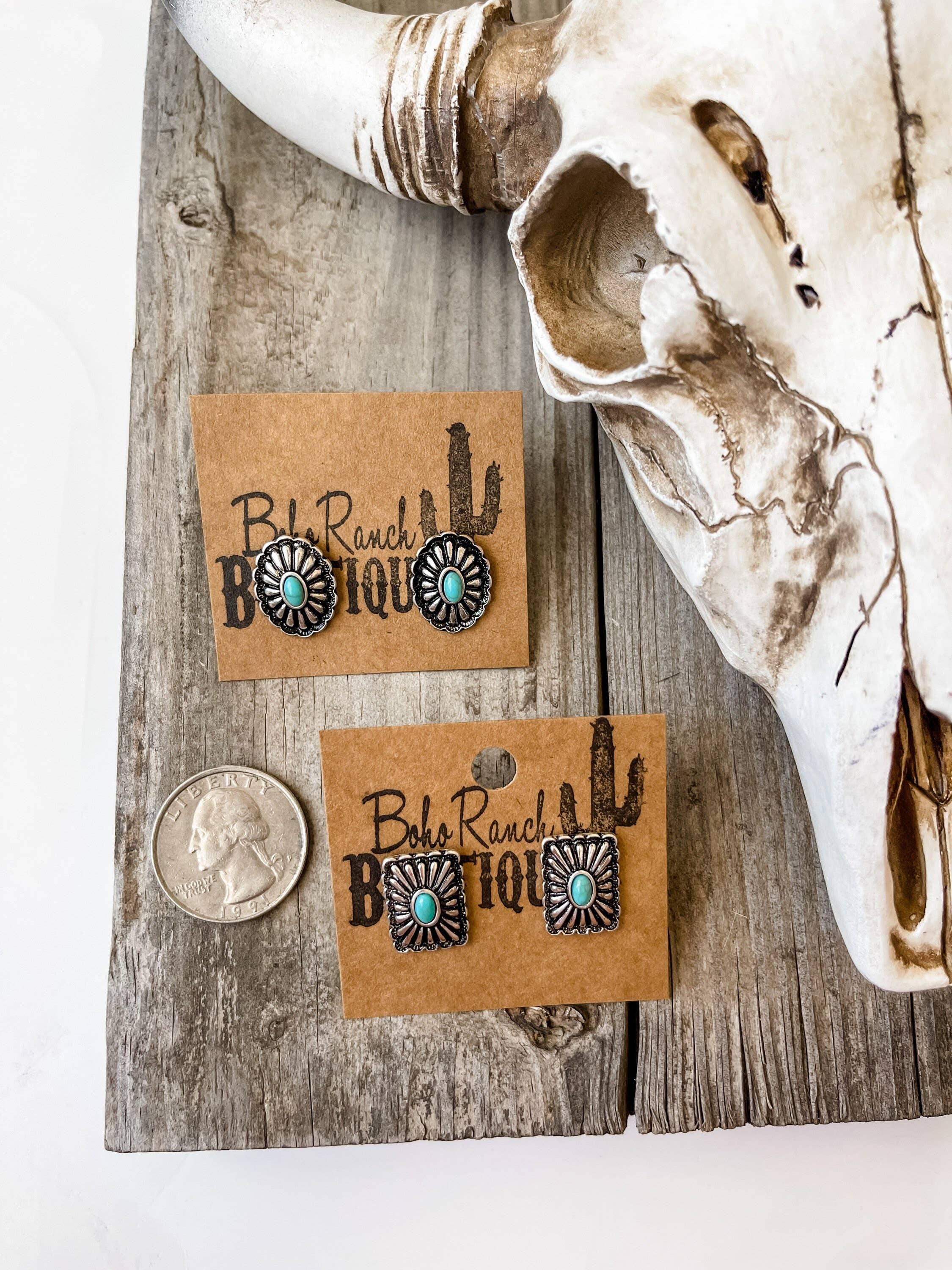 Boho Ranch Shop - Wholesale Stud/Post Earrings - Western Mini Conch Stud Earrings8