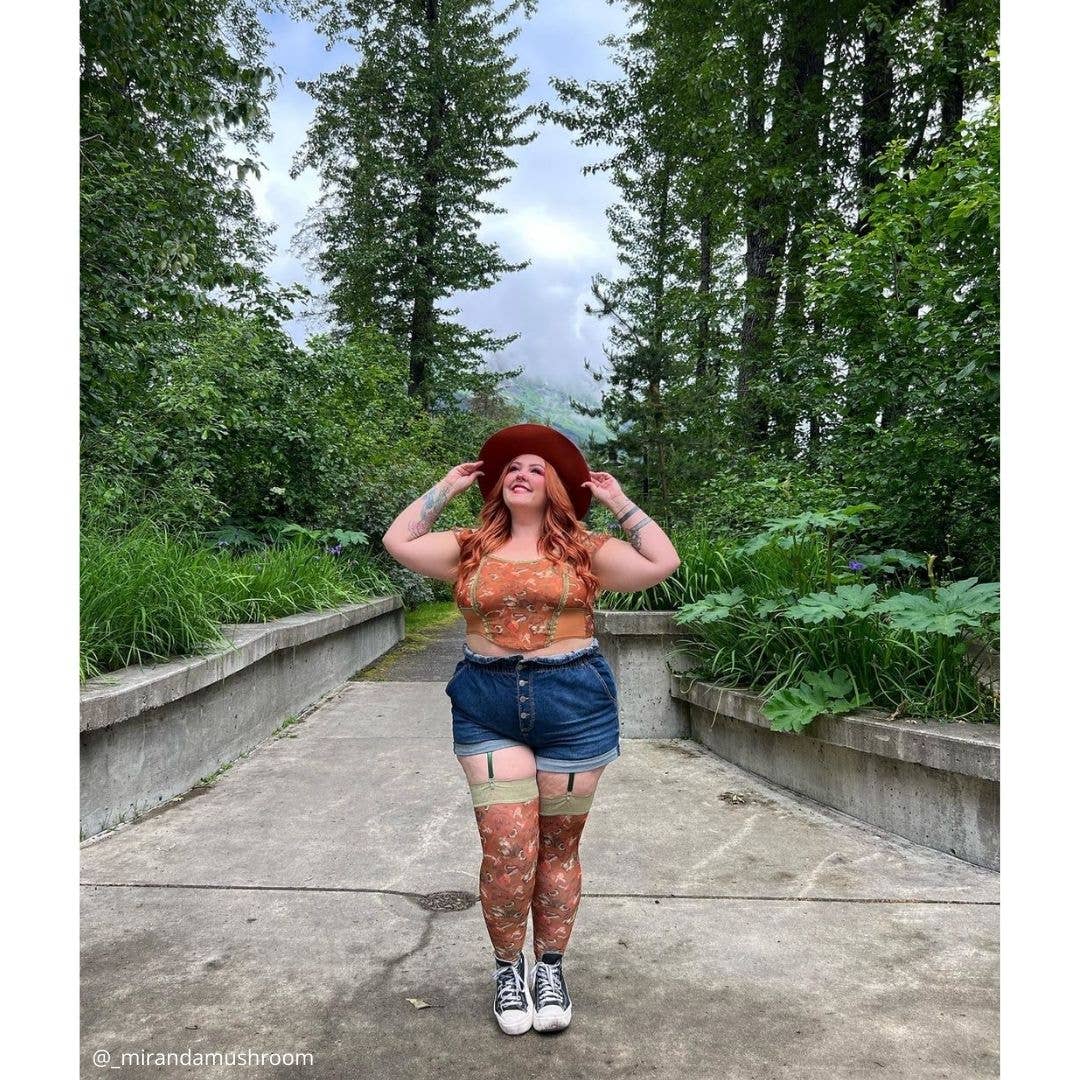 Mushroom Fairy Stay Up Stockings for wholesale on Faire6