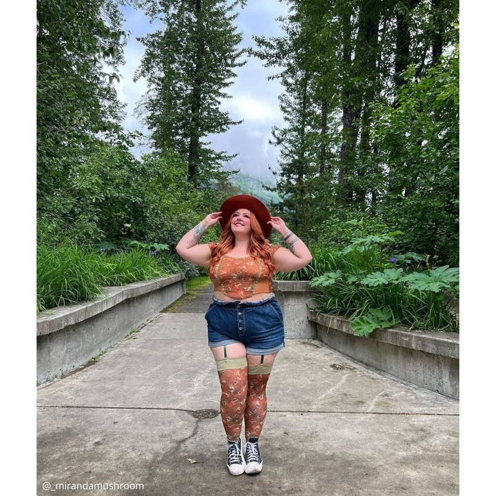 Mushroom Fairy Stay Up Stockings for wholesale on Faire6