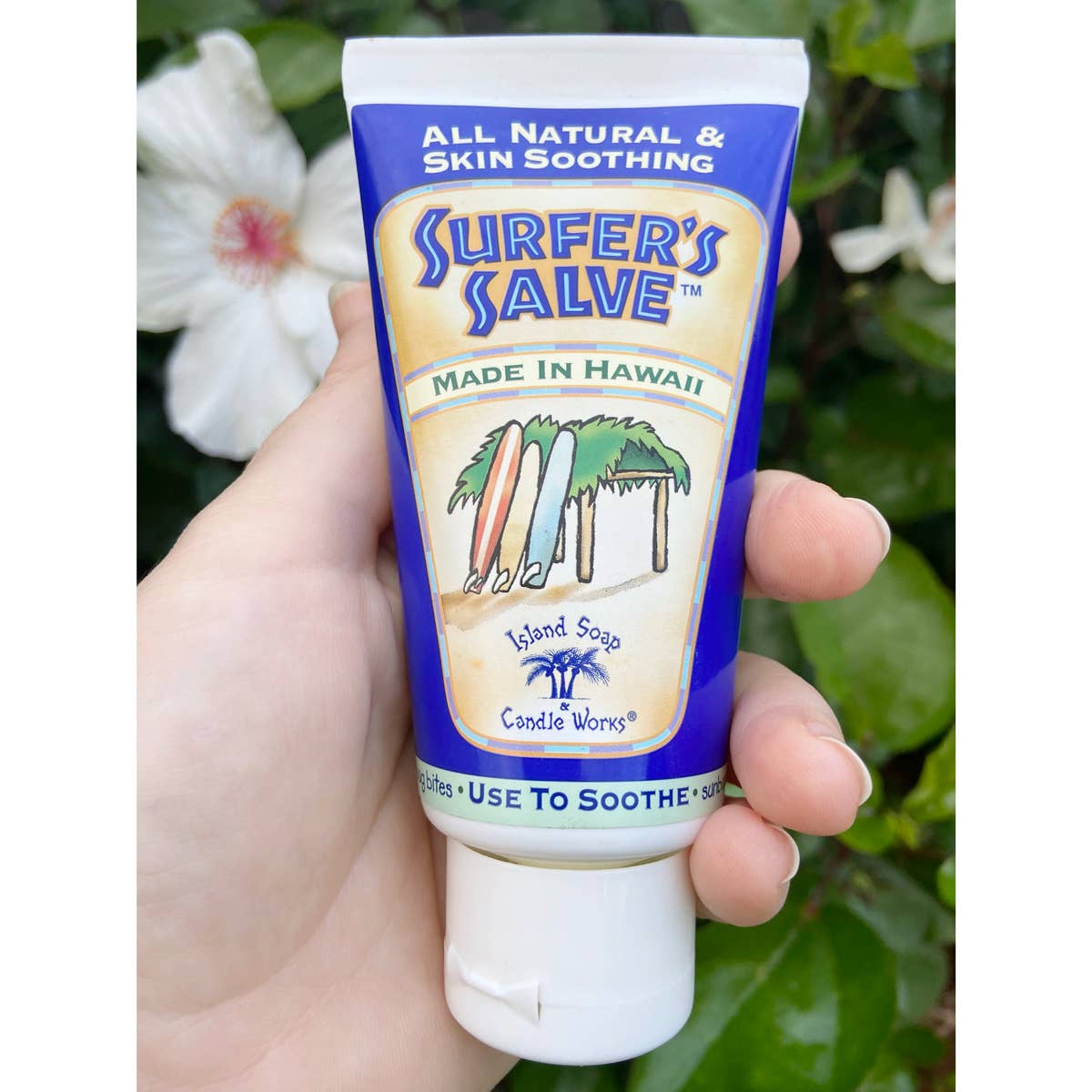 Island Soap & Candle Works - Wholesale Healing Salve/Balm/Cream - All Natural Surfer's Salve - 3 oz. Tube4