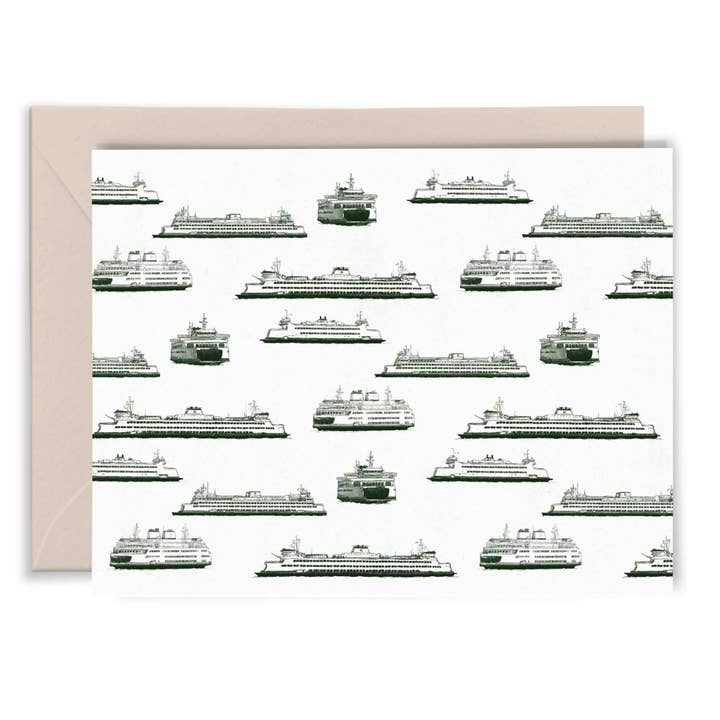 Ferry Pattern Card voor wholesale door Apricity Press