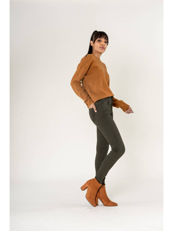 Nina Carter - Wholesale Fashion Leggings - Women's - Super stretch leggings with comfortable zip A0036