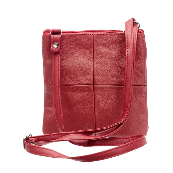 GH Stafford & Son Ltd – wholesale Crossbody bag – Women's – LORENZ Accessories Cowhide Twin-Section X-Body Bag