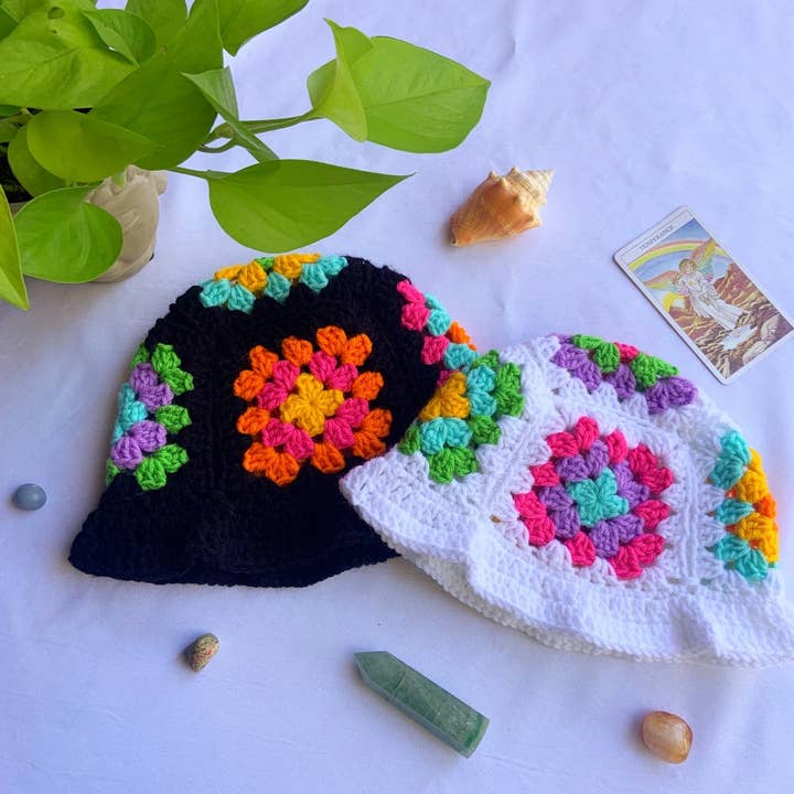 Gehaakte Bucket Hat /Klassieke Granny Square Bucket Hat voor wholesale door Stellar Threads