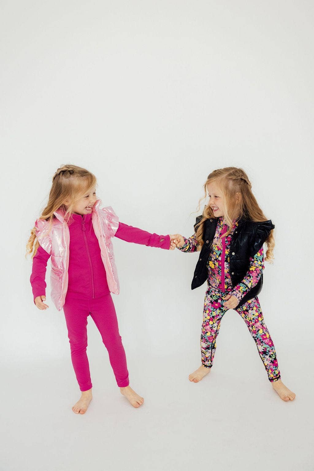 Mila & Rose - Wholesale Outerwear Vest - Kids - Pink Iridescent Puffer Vest1