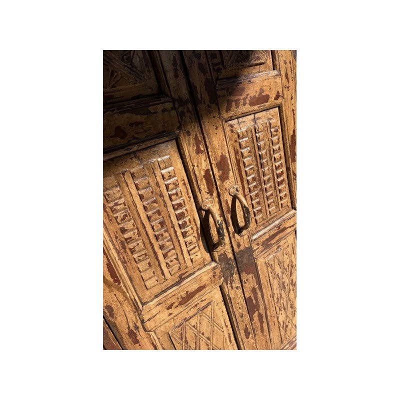 Paloma Black (Casa Natura Design, S.L.) - Wholesale Cabinet - Burnt Orange Fronted Furniture With Green Side Panels6