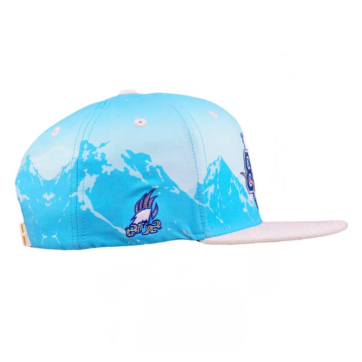 ELEV808 x Grassroots Yeti Blue Snapback Hat for wholesale on Faire2