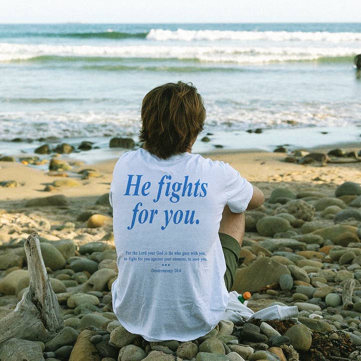God Fights For You Graphic Tee for wholesale by Bella Me