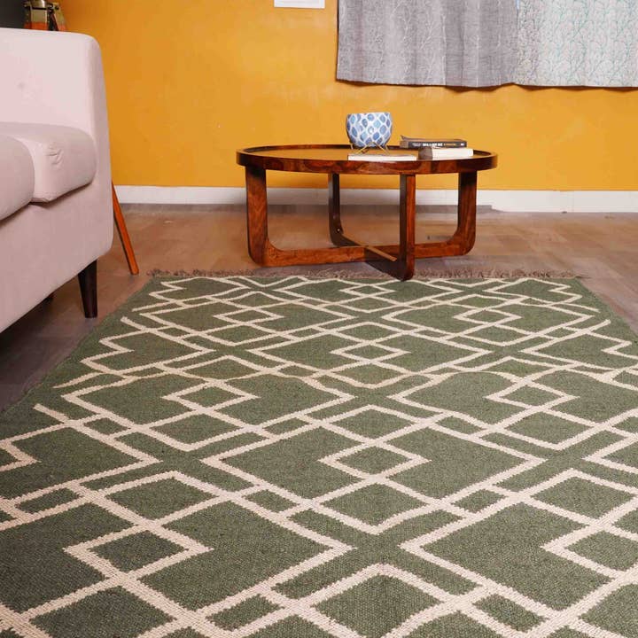 Chouhan Rugs - Wholesale Area Rug - Vinatge Jute Kilim Rug, Traditional Large Rug, Living Room7