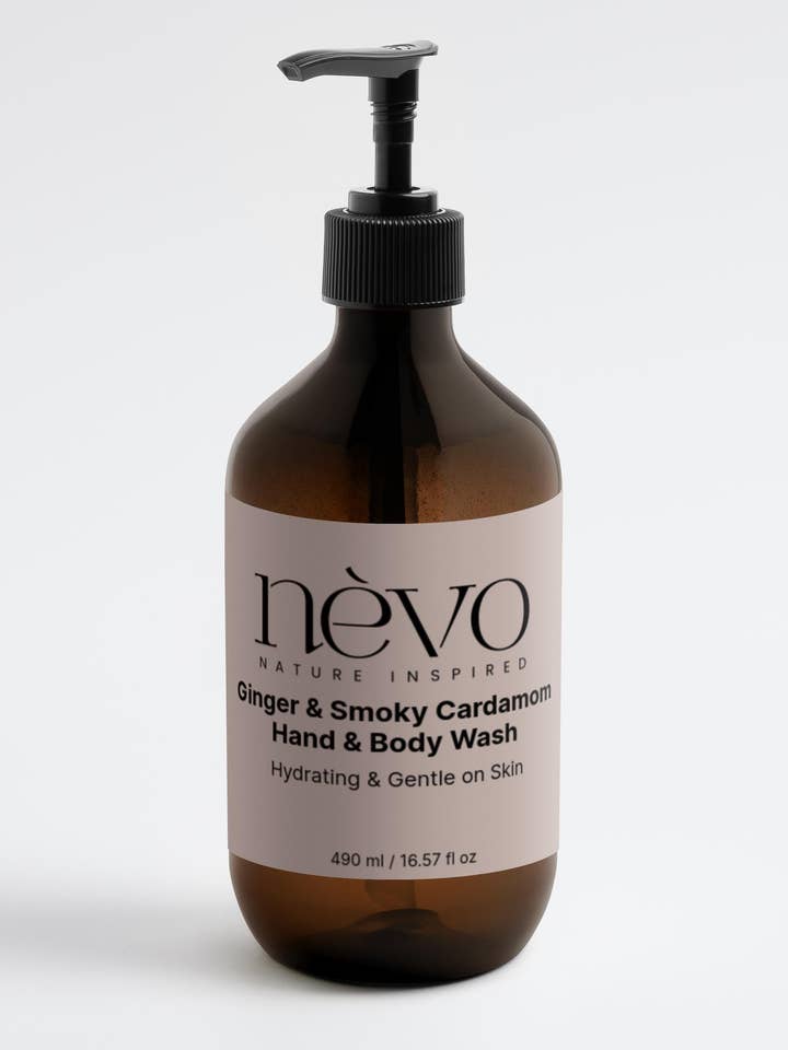 Ginger & Smoky Cardamom Hand & Body Wash for wholesale by Nevo
